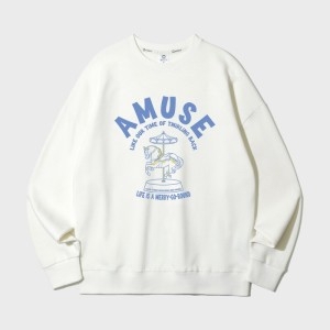 앨빈클로 어뮤즈 회전목마 오버핏 맨투맨 4 COLOR MULTI 220734_이미지