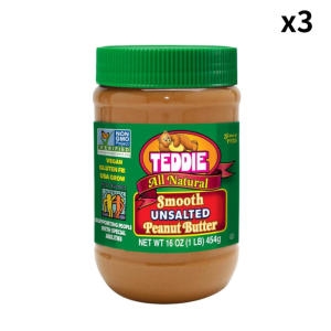 The Leavitt Corporation 테디 무염 땅콩버터 스무스 454g (3개)_이미지