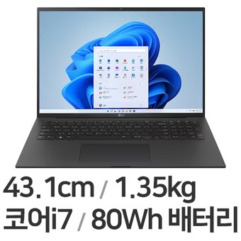 LG전자 2023 그램17 17Z90R-GA7CK