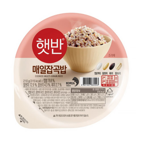 CJ제일제당 햇반 매일 잡곡밥 210g이미지입니다. 누르면 해당 게시물로 새창이동합니다.