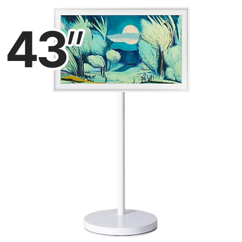 삼성전자 더 프레임 KQ43LSF03AFXKR 이동형 패키지 (삼성 무빙, 플랫 화이트)