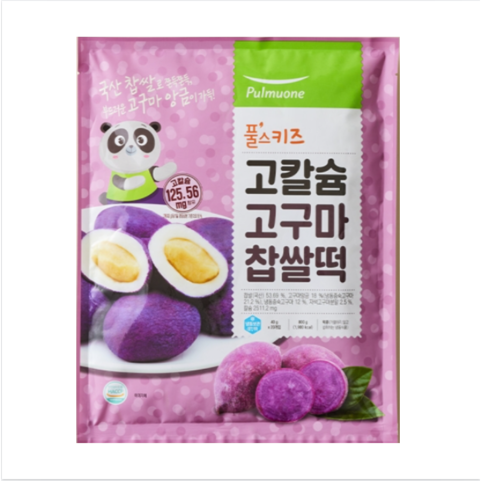 풀스키즈 고칼슘 고구마 찹쌀떡 800g