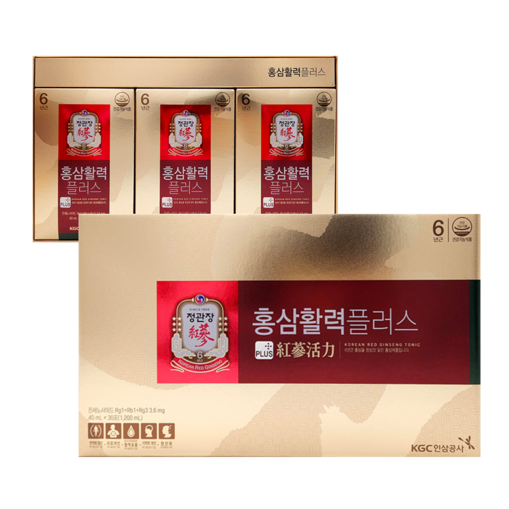 정관장 홍삼활력 플러스 40ml 30포 (9개)_이미지