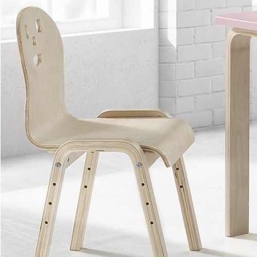 디홀릭 토리 신형 4단계 높이조절 원목 의자_이미지