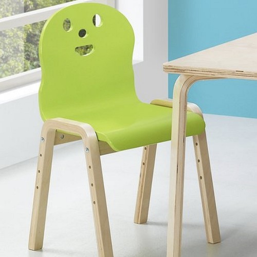 디홀릭 토리 신형 4단계 높이조절 원목 의자_이미지