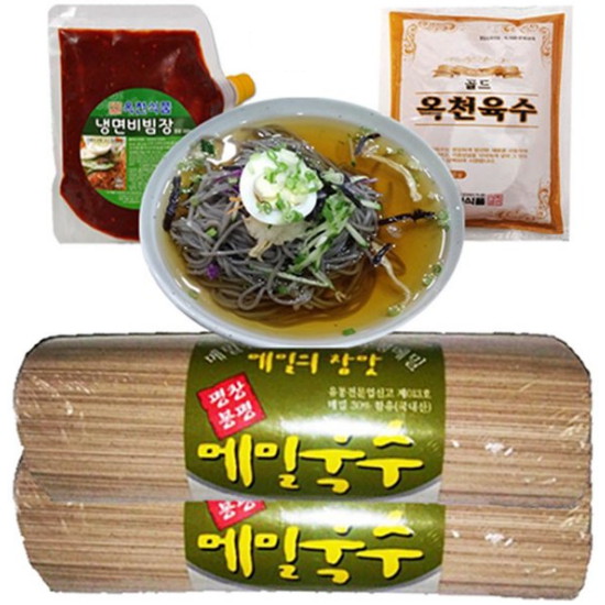메밀국수 2kg+비빔장 500g+육수 350g x 5개
