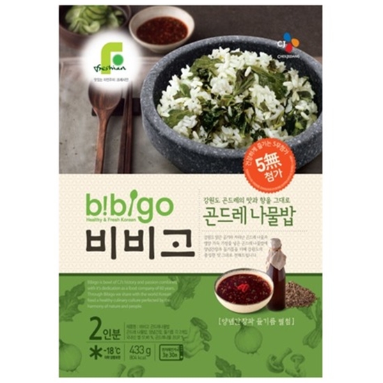 CJ제일제당 햇반 쿡반 곤드레나물밥 2인분 433g (5개)_이미지