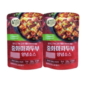 풀무원 중화마파두부 양념소스 130g 2개이미지입니다. 누르면 해당 게시물로 새창이동합니다.