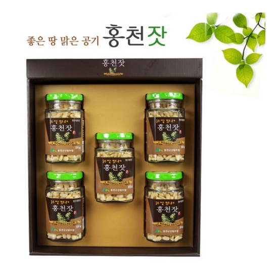 홍천군산림조합 좋은땅 맑은공기 홍천잣 100g (5개)_이미지