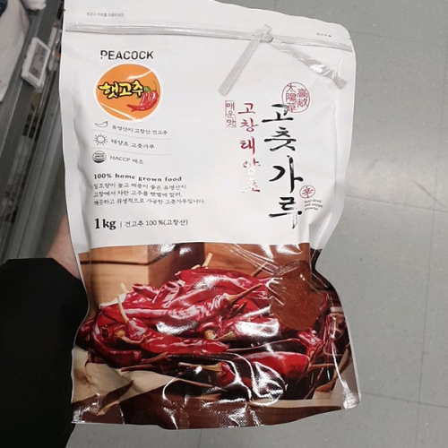  한생 피코크 고창 태양초 고춧가루 1kg [1개]