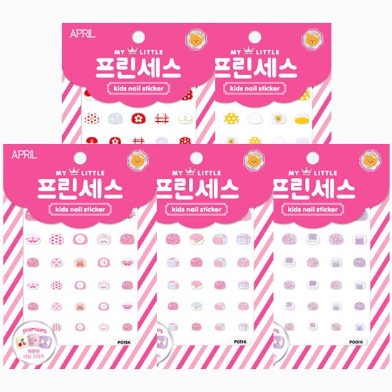 에이프릴코리아 프린세스 키즈 네일 스티커 (1개)_이미지