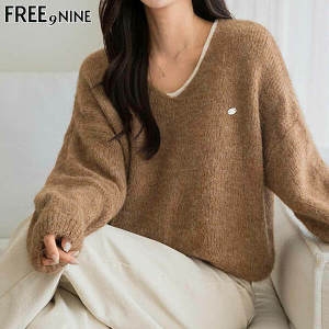 프리나인 글로우브이넥니트FRK54144A