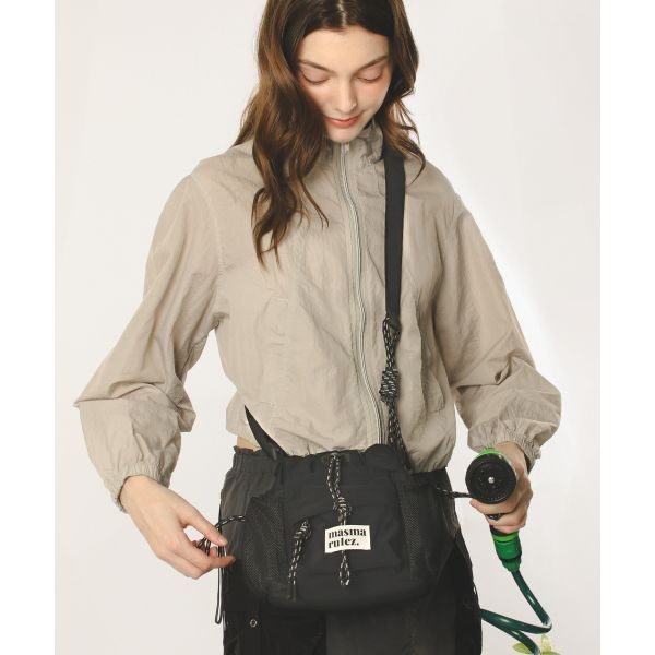 마스마룰즈 MASMARULEZ Nylon rope mini cross bag_Black5014258810 124175