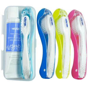 니치 여행용 칫솔 치약 세트 랜덤 4개 접이식 칫솔+치약+케이스포함이미지입니다. 누르면 해당 게시물로 새창이동합니다.