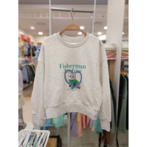 폴햄키즈 11번가 여아 크롭 맨투맨 PKD3TR2040_이미지