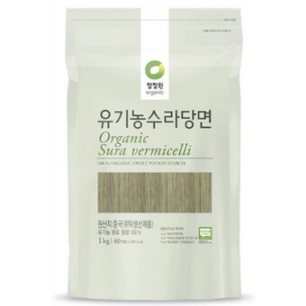 대상 청정원 유기농 수라 <b>당면</b> 1kg 2개