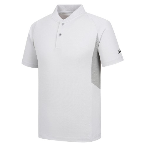 배색 넥변형 반팔 티셔츠 TSMC2020