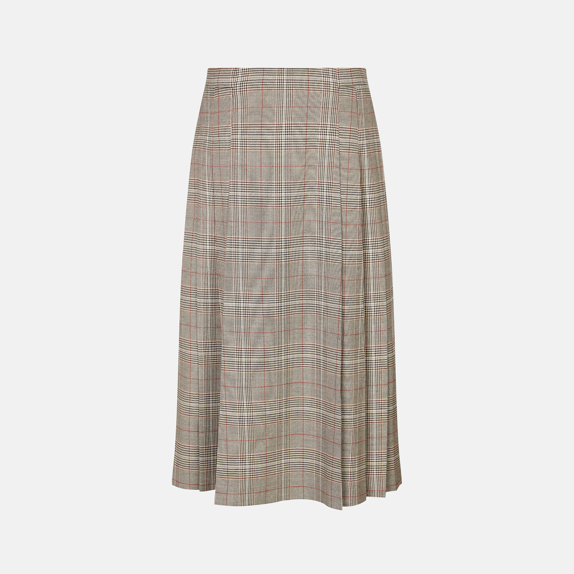 KEITH 하운드투스 체크 플리츠 스커트 KE26S1FRK6111