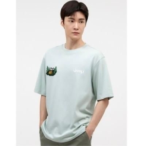 JEEP 스피릿 남여공용 텐트 자수 아트웍 반팔티3 JO2TSU1073SG