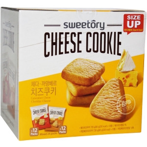 웅진 스위토리 코스트코 체다 까망베르 치즈쿠키 60gx24봉 간식 비스킷_이미지