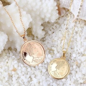 골드퀸즈 14K 더퀸 엘리자베스 18mm 목걸이