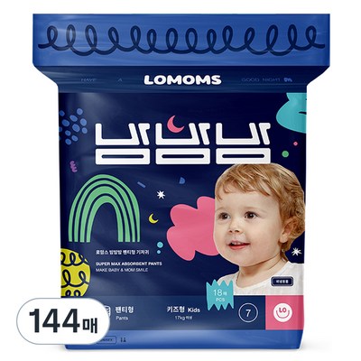 로맘스 밤밤밤 팬티형 기저귀 7단계-공용 (144매)_이미지