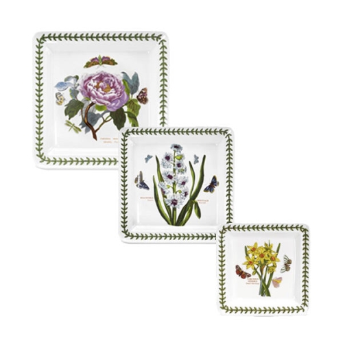포트메리온 보타닉가든 사각 접시 3종 세트_이미지