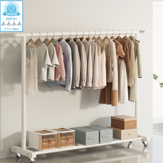 유니홈 28mm 튼튼한 이동식 옷걸이 행거 1000이미지입니다. 누르면 해당 게시물로 새창이동합니다.