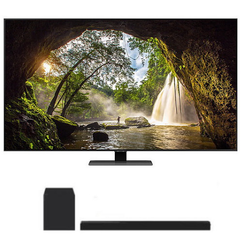 삼성전자 QLED KQ65QB80AFXKR (스탠드+사운드바, HW-Q600B)_이미지