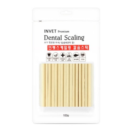 인벳 덴탈 스케일링 칼슘스틱 100g (10개)_이미지