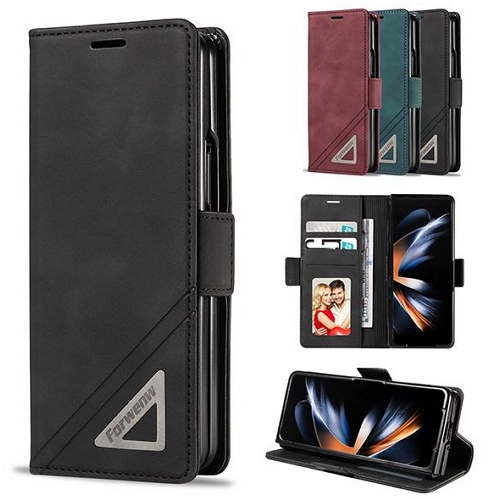 수나르 갤럭시Z 폴드5 힌지보호 카드수납 지갑형 가죽 케이스