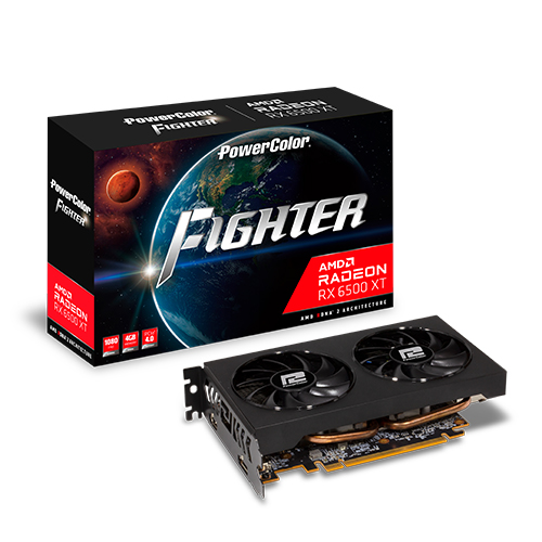 PowerColor 라데온 RX 6500 XT Fighter D6 4GB