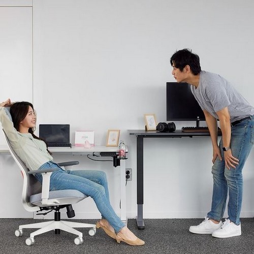 제닉스 제로드 스탠다드 전동EL 모션 스탠딩 책상 (1400x750)_이미지