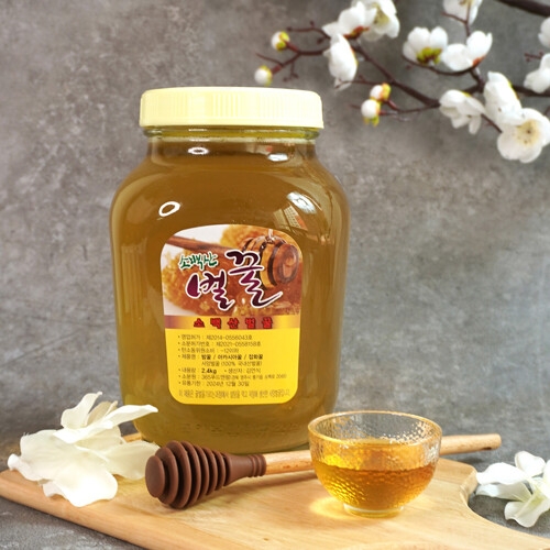  더조은 소백산 사양벌꿀 아카시아꿀 2.4kg