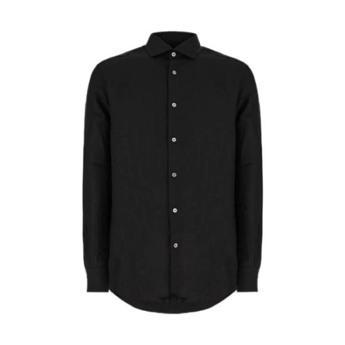 지제냐 블랙 코튼 blend 셔츠 SRF5E8X44A6490_이미지