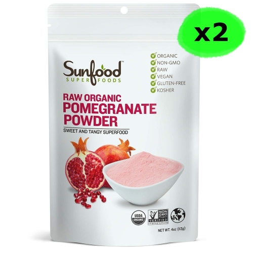 선푸드 USDA오가닉 석류 파우더 가루 분말 113g 2팩