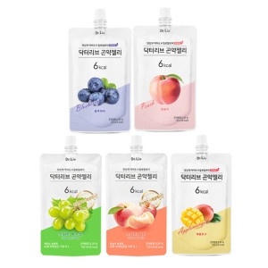 닥터리브 곤약젤리 150g 40팩 세트 스위트머스캣10+스위트피치10+애플망고10+블루베리10