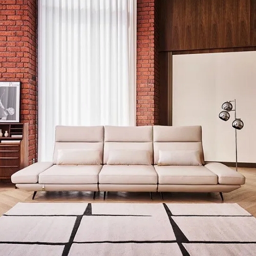 다우닝  프리움 스윙 전체 천연통가죽 소파 4인용 (스툴별도)