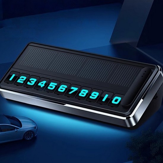 커스텀월드 차량용 LED 메탈 주차번호판_이미지