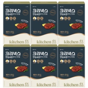 크리넥스 안심 4겹 뽑아쓰는 키친타월 90매 (3입) (6팩(18입))_이미지