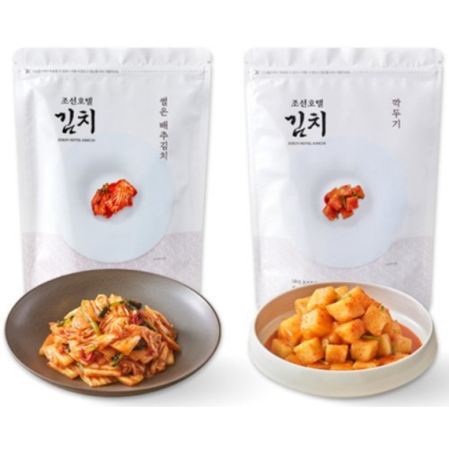 조선호텔 썰은 배추김치 1kg + 깍두기 1kg (1개)_이미지