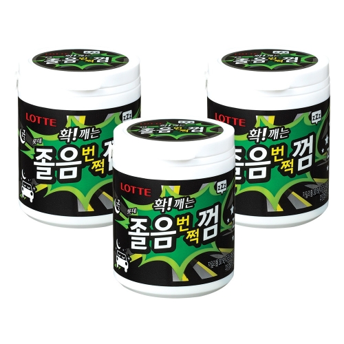 롯데제과 졸음 번쩍껌 87g (3개)_이미지