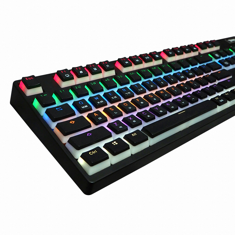 RIZUM RK301 광축 완전방수 푸딩 키캡 게이밍 키보드 (블랙)_이미지