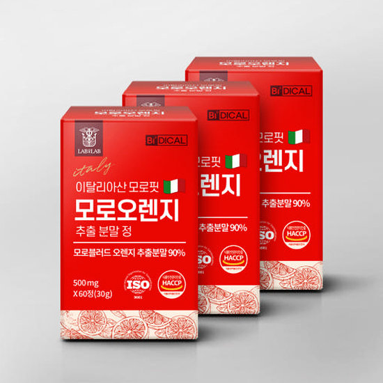 랩온랩 이탈리아산 모로핏 모로오렌지 60정 (3개)_이미지