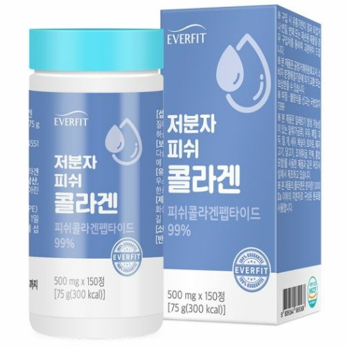 내츄럴플러스 에버핏 저분자 피쉬콜라겐 150정 (1개)_이미지