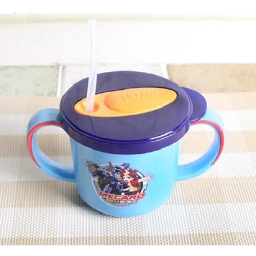 흘림방지 스텐 양손 빨대컵 255ml 556252