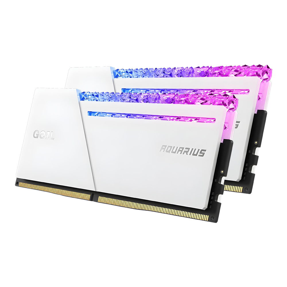 GeIL DDR5-6000 CL36 AQUARIUS RGB Diamond WHITE 패키지 (32GB(16Gx2))_이미지