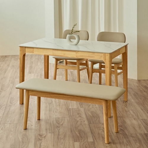 동서가구 캐빈SF safety 포세린 세라믹 원목 식탁 1200