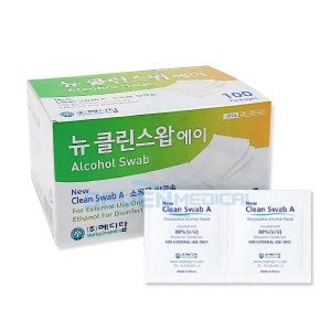 메디탑 뉴클린스왑 에이 1매포장 휴대폰소독 알콜솜_이미지
