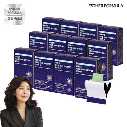 에스더포뮬러 여에스더 여에스더 리포좀 NMN 파이토에스 울트라 X 30매 (12개)
